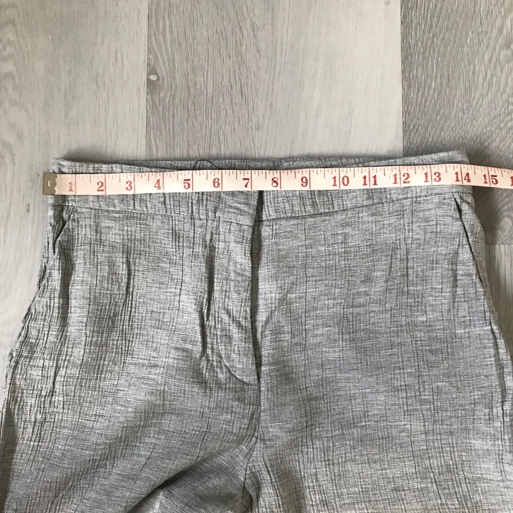 ZARA GRAY TROUSER PANT STRAIGHT LEG CREPE WOMENS SMALL